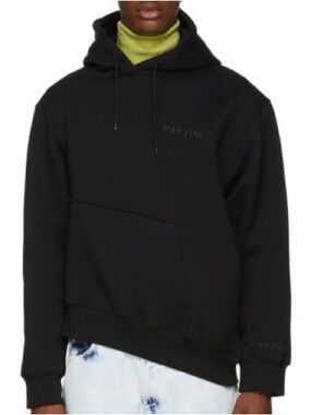 Martine Rose Black Twisted Hoodie